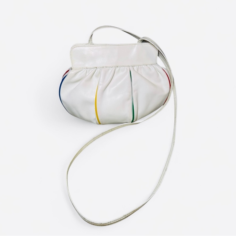 White Vintage Crossbody Multicolor Women's Bag
